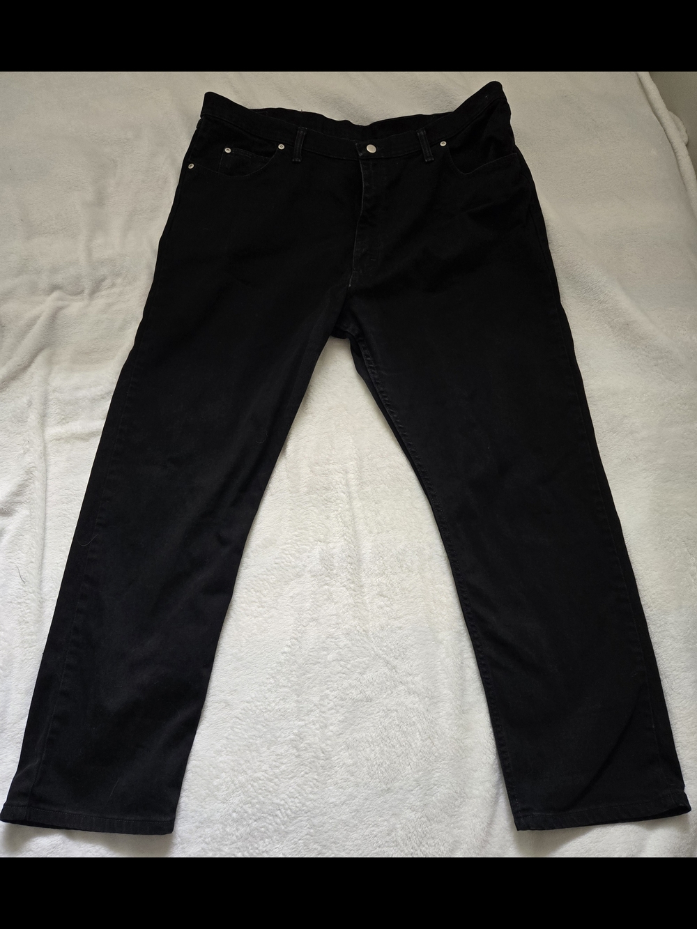 Wrangler Black Straight Jeans